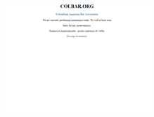 Tablet Screenshot of colbar.org